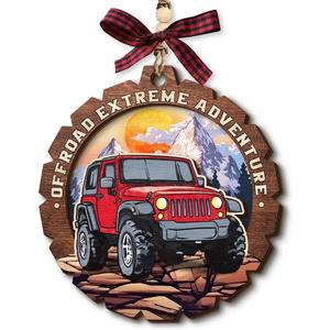 Off-Road Car Christmas Ornament 2025 - Offroad Extreme Adventure Gifts for Men Dads Brothers, Unique for Car Lovers, Outdoor Adventure Lovers Gift Ideas