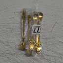 Gold Tulip/Rose Handle 12Pcs Mini Coffee Spoons Set - 6" Stainless Steel for Espresso, Tea, Dessert - Ideal for Demitasse & Small Servings