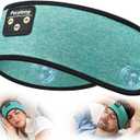 Perytong Sleep Headphones Bluetooth 5.4 Headband, Wireless Earphones Music Sleep Earbuds Sleeping Eye Mask with HD Stereo Speakers for Workout Running Travel Yoga, Ideal Gifts for Women Men (HB DarkGreen)