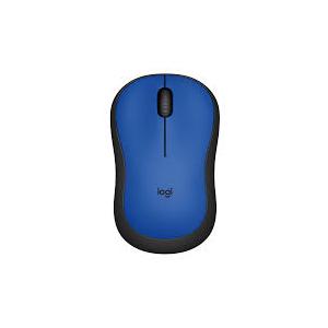 Logitech M185 Wireless Mouse, 2.4GHz with USB Mini Receiver, 12-Month Battery Life, 1000 DPI Optical Tracking, Ambidextrous, Compatible with PC, Mac, Laptop - Blue