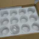 Set of 12 Clear Glass Tealight Candle Holder, 2.6'' H x 3.1'' W, Round Votive Candle Holders Bulk, Small Bowl Candle Holder for Wedding Table Centerpiece Home Decor (Medium)