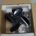 Heat Powered Fan for Fireplace, 4-Blade Stove, Black