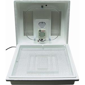 Farm Innovators 2100 Heated Still Air Incubator for 4 Dozen Eggs with Built in Hygrometer, Solid State Circuitry, and 2 Large Viewing Windows, White (1 Pack)