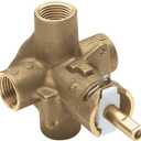 MOEN 2510 M-Pact Brass Posi-Temp Pressure Balancing Tub and Shower Valve 1/2-Inch IPS Connections, 0.5, Unfinished