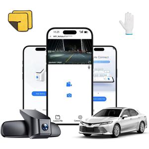 4K Dash Cam Suitable for Toyota Camry 2025-2026 LE SE XLE XSE Nightshade (HD2-06090), OEM Factory Look, UHD 2160P Video, Built-in WiFi & APP, Loop Recording, G-Sensor, Plug & Play, 128GB Card