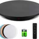 Photography Turntable 16.5inch/220lbs, Powered USB Power Supply Motorized Rotating Display Stand 360 Degree with Remote Control Electric Turntable for Products Photo or Short Video (Black)