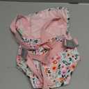 GAGAKU Baby Doll Carrier for Toddlers Doll Carrier for Little Girls Toy Baby Carrier for Kids Reborn Baby Doll Accessories - Pink (Leaf)