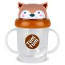 TUM TUM Tippy Up Free Flow Sippy Cup (No Valve), Sippy Cup for Toddlers, BPA Free (Fergus Fox 200ml)