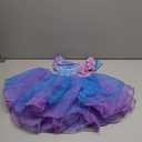 Zaclotre Girls Ballet Leotards Short Sleeve Bow Back Tutu Ballerina Costume Toddler Dance Dress Outfit Combo (4-5T, Pink Blue Mermaid)