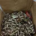 VEVOR G80 Transport Binder Chain, 3/8" x 10.3' 2-Pack Tow Chain with Clevis Grab Hooks, 7100 lbs Safe Working Load, Heavy Duty Logging Chain for Transporting Towing Truck Tie Down Binding Equipment