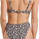Quiksilver Women's Women's Sonny Make You Mine V-Cut Underwire Bikini Top (Black, L)