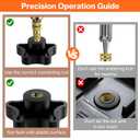 Preciva M3 Threaded Inserts Set, 360Pcs Heat Set Bolts Nuts with M3 Insert Tip and 60W Digital Soldering Iron, for 3D Printer Parts or Plastic Parts