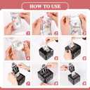 3 x Money Gift Box, 17th Birthday Decorations For Girls, Birthday Gifts For 17 Year Old Girl With 100Pcs Transparent Bags - Black & Rose Gold