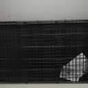 FDW Dog Crate for Small Dogs 24 Inch Folding Metal WirePet Cage Double Door W/Divider Panel Indoor Outdoor Kennel Leak-Proof Plastic Tray,Black