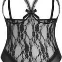 Avidlove Plus Size Lingerie Exotic Teddies Bodysuits One Piece Lace Babydoll Sleepwear 22W