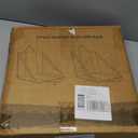 CAMPHILL 2PCS Portable Stadium Seat Cushion for Bleachers,Folding Lightweight Seat with Backrest,Adjustable Straps,Ideal for Camping,Hiking,Sports Events,Outdoor Concerts (Black)