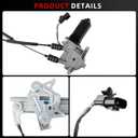 Front Left Power Window Regulator with Motor Compatible with Buick Century 1997-2005 Regal 1997-2004 Oldsmobile Intrigue 1998-2002 Sedan Driver Side Replace 741-637 10334397 10315144