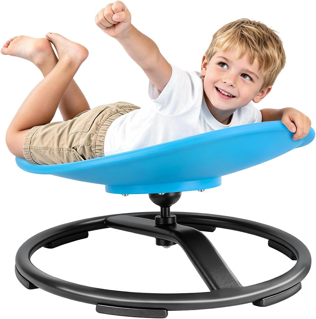 21" L × 19" W Large Size Spinning Chair for Autistic Kids, Ages3+
Autism Sensory Products, Sensory Toys Gifts for Kids with Autism & ADHD, Training Body Coordination, Azure Rounded Shape