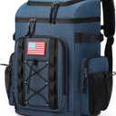 Maelstrom Backpack Cooler,Soft Lightweight Leakproof Cooler Backpack,Men Women 35/50 Can Insulated Cooler Bag,Keeps Hot/Cold for Up to 16 Hours,Perfect for Camping, Beach (Blue, 35 can)