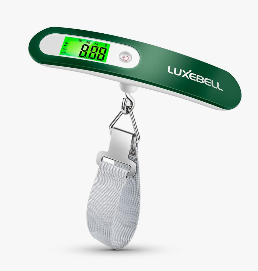 Digital Luggage Scale Vacation Travel Essentials Accessories Gifts for Traveler Portable Suitcase Handheld Weight Scale 110 lbs Hanging Baggage Travel Must Haves