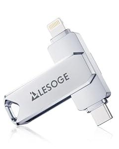 MFi Certified 512GB Flash Drive for iPhone Photo Stick Thumb Drive, USB Memory Stick iPhone Flash Drive for Photos Videos, High Speed Jump Drive External Storage for iPhone/ iPad/ Android/ PC (Silver)