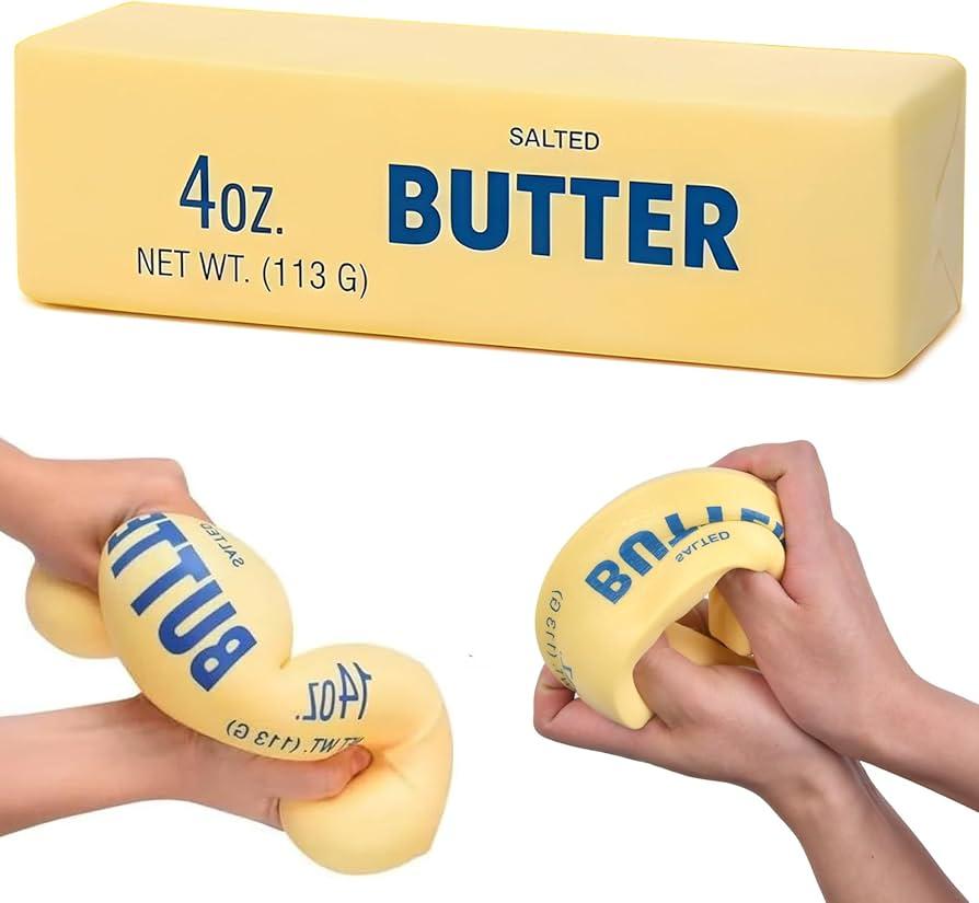 Large Slow Rising Butter Squishy Sensory Squeeze Toy  9.5 Inch Soft Giant Fidget Toy for Focus Play, Cute Party Favor Gift Desk Toy, Stress Balls, Large & Small Size