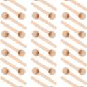 RDEXP 30 Pcs Mini Handmade Wooden Spoon 0.75" x 2.76" Cream Sugar Honey Coffee Spoons
