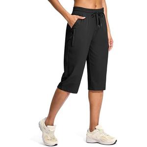 G Gradual Women's 15" Long Shorts Below The Knee Capri Lightweight Quick Dry Hiking Cargo Shorts for Women with 3 Pockets L