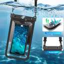 PEORSEFI [Up to 8.5" Waterproof Phone Pouch - 2 Pack Waterproof Phone Case for iPhone 16 15 14 Pro Max Galaxy S25 S24 Ultra, IPX8 Dry Bag with Lanyard for Beach Travel Essentials