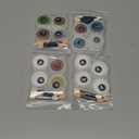 Artdone 16Jars Chrome Nail Powder Magic White Pearl Kit Mirror Effect Silver Metallic Holographic Dip Nail Powder for Resin Craft & Nail Art Fimo, Decoration Iridescent Aurora Mermaid Pigment