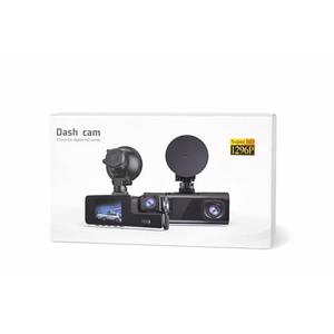 Dual Camera Dash Cam with Front 1080P and Inside Camera, Super HD 1296P, 170° Wide Angle, Night Vision, 24H Parking Monitor, G-Sensor, Loop Recording