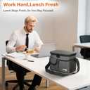 Tirrinia Insulated Lunch Bag for Women Men, Leakproof Lunch Box Containers for Adult, Work, School, Soft Lunchbox for Kids,Boys, Adult Cooler Bag for Picnic Hiking Beach,Charcoal (Medium -8L)