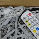 POOFZY Permanent Outdoor Lights for House, 200ft RGB+IC Smart Outdoor Decor, 50 Scene Modes, App/ Remote Control, for Christmas, Super Bowl, V-Day, Thanksgiving, Daily & Holiday Party Decor