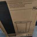 Rubbermaid Commercial Products STREAMLINE Plastic Front Step Step-On-Trash/Garbage Can/Bin 18 GAL Beige for Doctor's Office/Hospitals/Healthcare