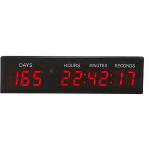 LED Countdown Clock Safety Event Timer with Remote and Buttons for 1.8'' 9 Digits