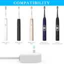 Linkidea Electric Toothbrush Replacement Charger with Right Angle Flat Plug, Space Saving 90 Degree Cord Inductive Charging Base, Compatible with Philips Sonicare 4100/5100/5300/6100/7500