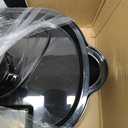 AROMA Double Food Steamer Basket and Electric Rice Steamer with Easy-Read Water Level and Timer