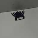 Rite Lite Go Menorah Mini Metallic Electric Menorah - LED Battery/USB Powered Chanukah Menorah Jewish Holiday - Office Car Home Decorations Judaica Hanukkah Gifts, Push Button Multi Light - Blue