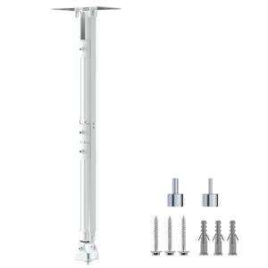 Suptek 49inch Extended Mini Projector Ceiling Mount Adjustable Wall Mount with Thread Adapters for Projector DVR Camera (PR05LMINIW) White