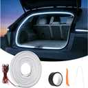 Car LED Strip Lights, 4m/13.12ft Waterproof Car Trunk Light Strip, White Color 6000k, Flexible Cutting Silicone, Auto On/Off, Low Voltage 12V LED Strip Lights for Cars