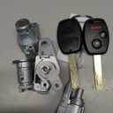 NewYall Ignition Switch Cylinder Lock Door Barrel Lock Tailgate Trunk and Fuel Cap Lock w/Keys Set for Honda Civic 2006-2011 06351-TE0-A11 72185-TF0-G01 06350-SNA-A71