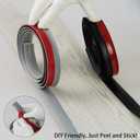 Carpet to Tile Floor Transition Strip, Grey Self-Adhesive Threshold Edging Trim (Length 3m, Cover Thickness Within 5mm) (9.8ft)