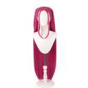 Pink Wig Synthetic Mardi Gras Long Wig  37-Inch Dance Costume for Halloween Parties, Stage Performances & Themed Events (Pink)