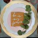13 Inch Round Charger Plates, Set of 6, Dinner Chargers Bulk Wedding (Gold)