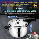 Premium Stainless Steel Pressure cooker 8 qt+ | 8 Safety Features & Quick cooking | stovetop pressure cookers;instant pot pressure cooker;olla de presion pressure cooker 8 qt large