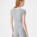 florence by mills Women's Do Not Disturb Ribbed Sleep Tee Shirt (Gray, XL)