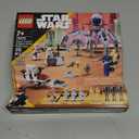 LEGO Star Wars Clone Trooper & Battle Droid Battle Pack Set for Kids, Buildable Toy Speeder Bike Vehicle, Tri-Droid and Defensive Post, Collectible, Gift for Boys and Girls Aged 7 and Up, 75372