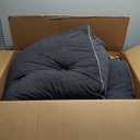 Sasttie Headboard Pillow Queen, Triangular Wedge Pillow Headboard, Wedge Headboard Pillow for Bed Sofa, Daybed Pillows for Sitting up, Reading or Working with Removable Cover, Dark Grey