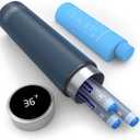 DISONCARE Odyssey 60H Insulin Cooler Travel case Digital Display Medication Cooler for Medicine Travel TSA Approved Ice Pack Diabetic Medical Cooler Diabetes Bag EpiPen with QR Medical Tag(Navy Blue