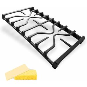 zcafmf WB31X27151 & WB31X24736 Cast Iron Stove Grate Set, Premium Replacement for GE Gas Range Models, Ideal for Surface Burner Side Grate and Gas Cooktop Parts, Durable Cast Iron Construction -1 Pack